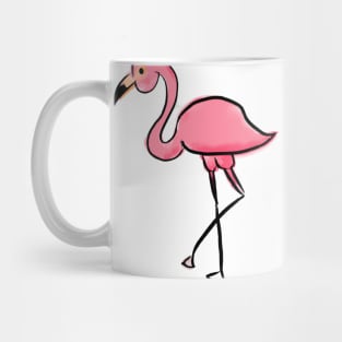 Cute Flamingo Drawing Mug